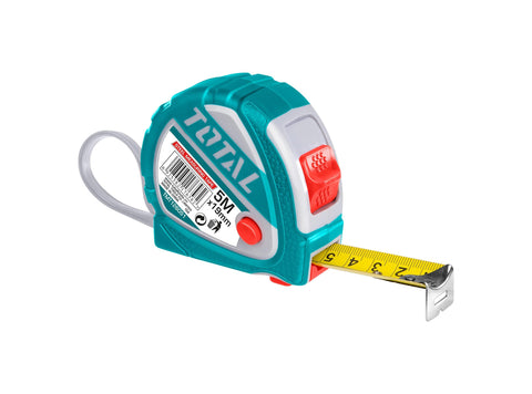 Total TMT126051 Steel Measuring Tape, 5 m x 19 mm Size