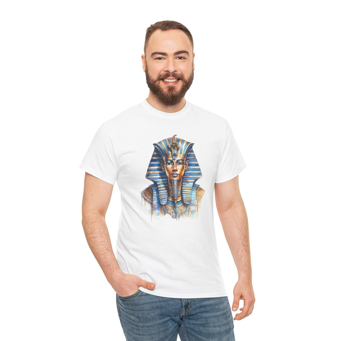 Ancient Egypt Tutankhamun Mask T-Shirt Short Sleeve Unisex T-Shirt Tutankhamun Mask from Ancient Egypt