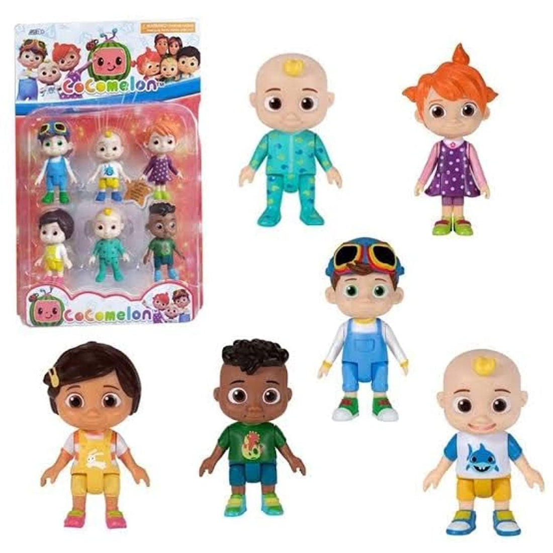 Cocomelon family & friends 6 pack characters figures toys new family and friends