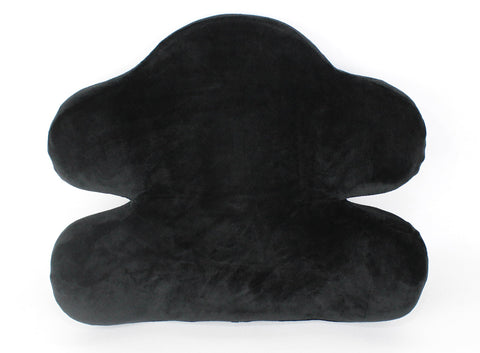 Generic Comfy Back support ergonomic memory foam Pillow with adjustable strap for office chair and car seat Contour Pain Relief Pillow - Black