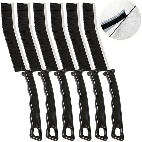 6 Pcs Hard Bristle Crevice Cleaning Brush,Small Bristled Crevice Cleaning Brushes for Household Use,Grout Cleaner Brush Tool for Tight Small Spaces,Corner Thin Nylon Brush Tools to Scrub and Clean
