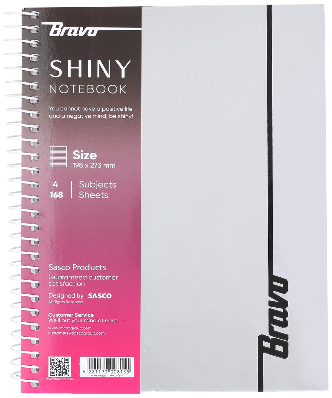 Bravo 4 Subkit A4 Glossy New Notebook, 168 Sheets, 27.3 cm x 19.8 cm Size