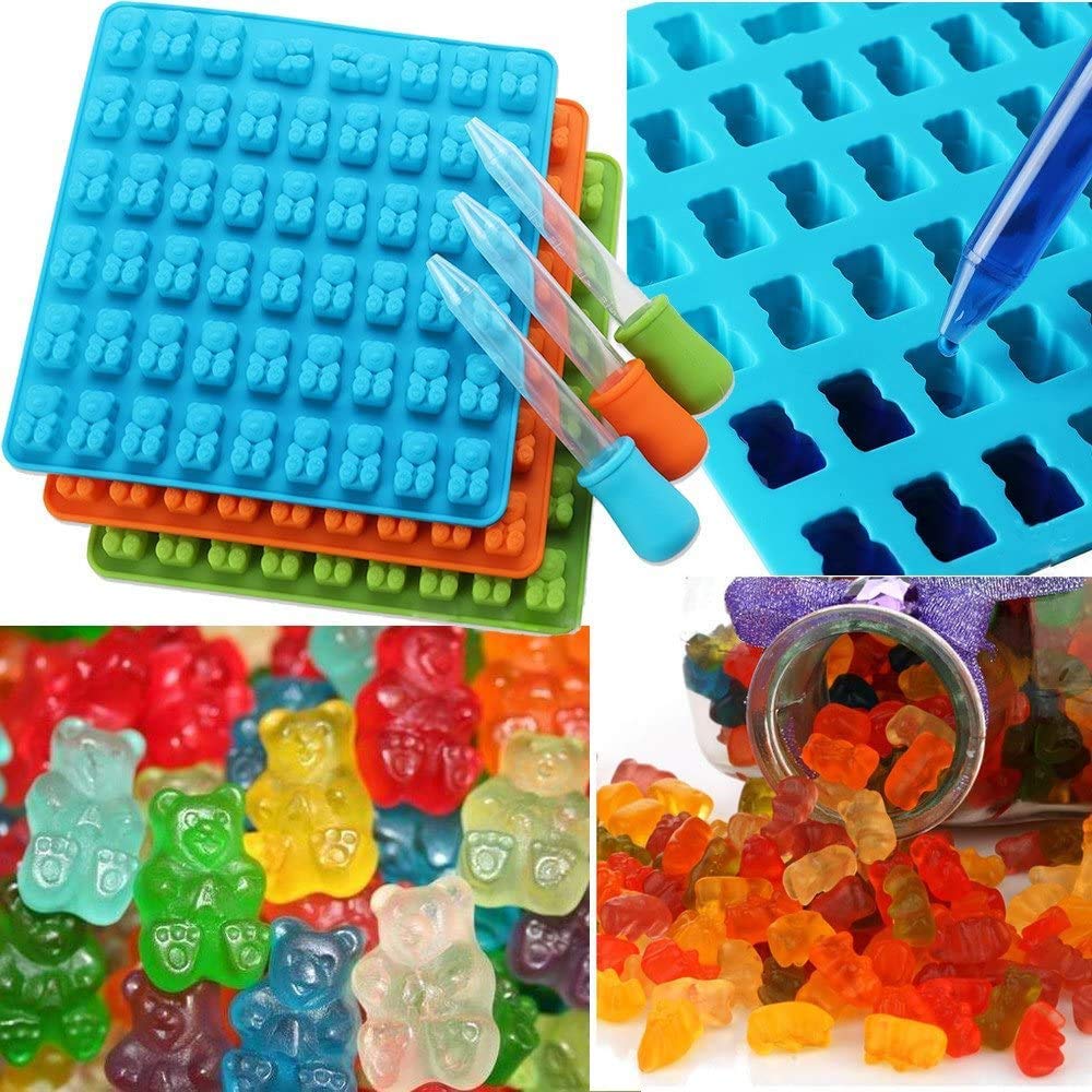 ydc 53 Cavity Silicone Gummy Bear Chocolate Mold