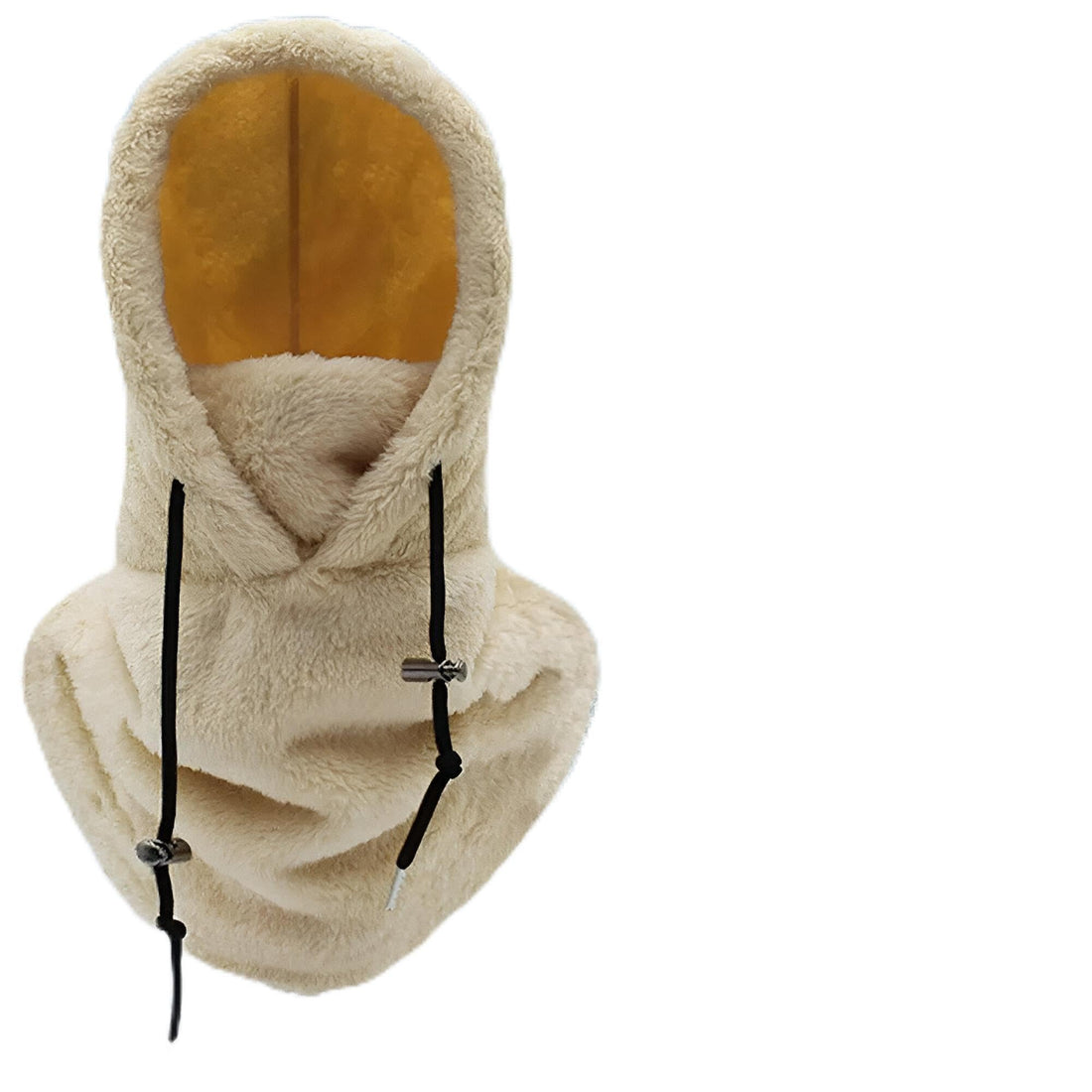 Full Coverage - Comprehensive protection for face, neck, and head with thermal warmth, wind resistance, full-face shield, integrated scarf, head wrap, and cozy beanie aesthetic.