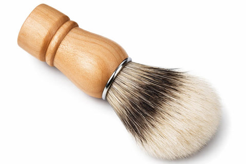 Men’s Shaving Brush With Wooden Handle, Soft Nylon Hair for Facial Cleansing and Shaving, Tools for Hair Salons, Safety, Multi Color (Medium)