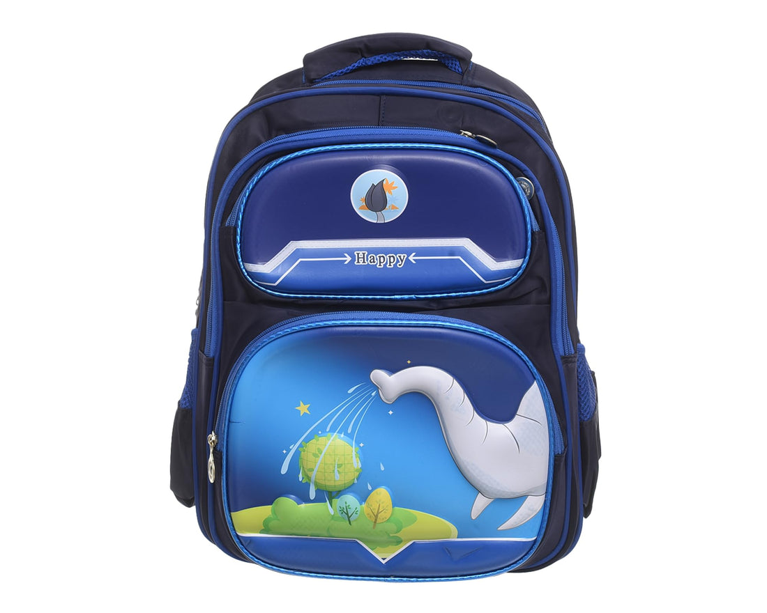 MG-3 16INCH 16244 Durable School Backpack with 4 Zippers, Spacious & Lightweight Bag for Kids, Teens & Students, Comfortable Shoulder Straps 3D