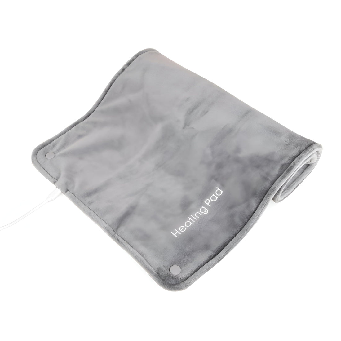 Thermal USB Pad - Quick-Warm, Soft Polyester Heating Cushion, 55°C Constant, 30x60cm Ideal for Cramps, Backache, and Relaxation in Gray