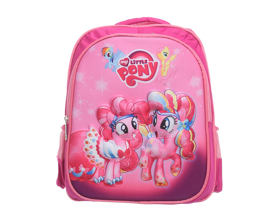 ST-18-16-25-21 14INCH 1402 3D Durable School Backpack with 2 Zippers, Spacious & Lightweight Bag for Kids, Teens & Students, Comfortable Shoulder Straps