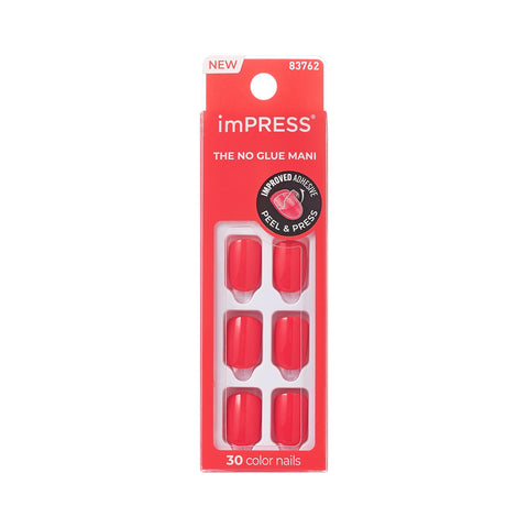Kiss Impress 30 Nails -Color Corally Crazy Kimc023