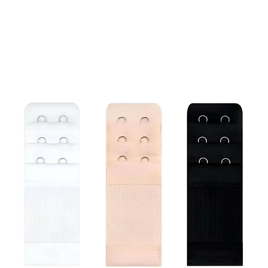 Comfort Hooks - Three 1.5 cm by 5 cm Bra Extenders to Expand Tight Bras, Random Color Variety, Multi-Purpose Solution to Improve Bra Wearing Experience