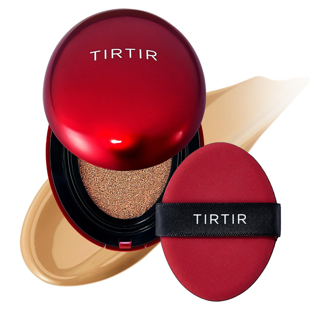 [*Mini Size*] TIRTIR Mask Fit Red Cushion Foundation | Japan's No.1 Choice for Glass skin, Long-Lasting, Lightweight, Buildable Coverage, Semi-Matte (29N Natural Beige, 4.5g (Pack of 1))