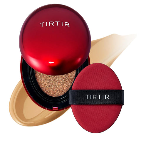 [*Mini Size*] TIRTIR Mask Fit Red Cushion Foundation | Japan's No.1 Choice for Glass skin, Long-Lasting, Lightweight, Buildable Coverage, Semi-Matte (29N Natural Beige, 4.5g (Pack of 1))