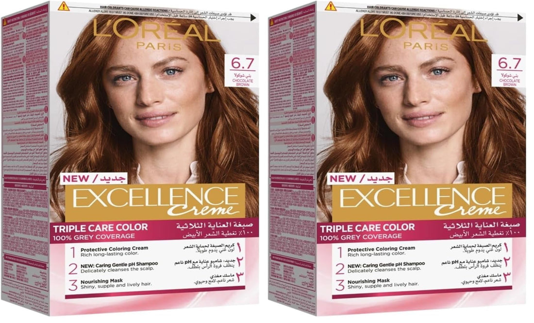 L’Oréal Paris Excellence Creme 6.7 Marron chocolat Haircolor (Pack of 2)