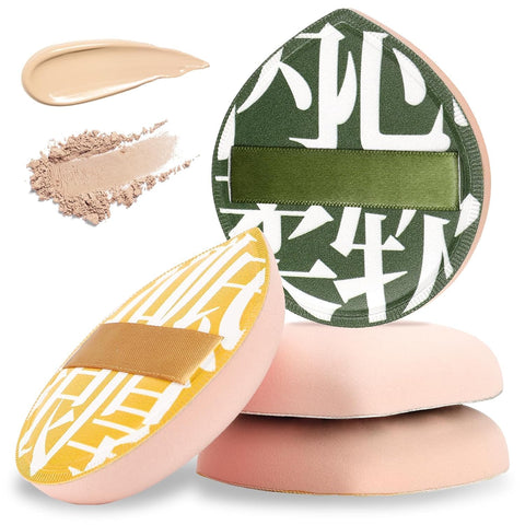 1 Pc Makeup Sponge Puff for Foundation Concealer and Powder Teardrop Setting Powder Puff Makeup Cushion Puff Foundation Sponge Blender Sponge for Liquid, Cream, and Powder (Large Size)