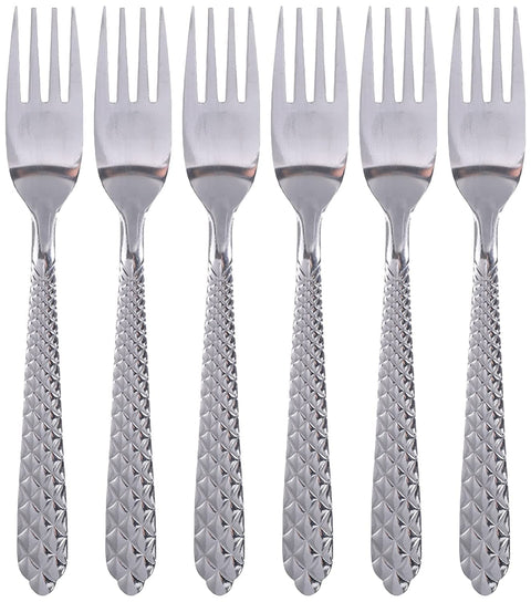 94 Stainless Steel Table Fork Set, 6 pieces - Silver