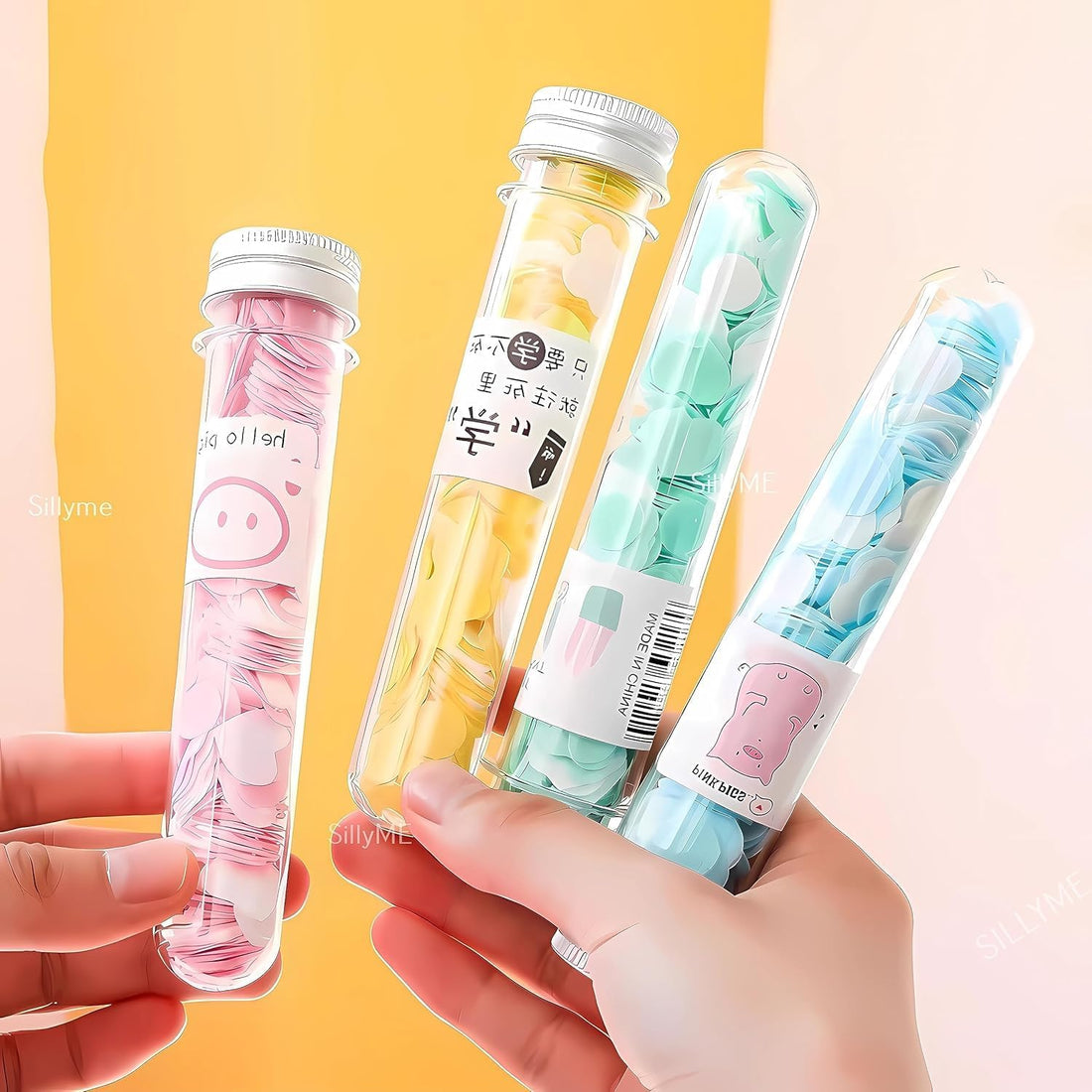 Lecherous Beautiful Design Tube Shape Bottle Paper Soap Clean Soft Hand Wash, Face Wash For Travel/Office/Home - Pack Of 1- Assorted Colours.