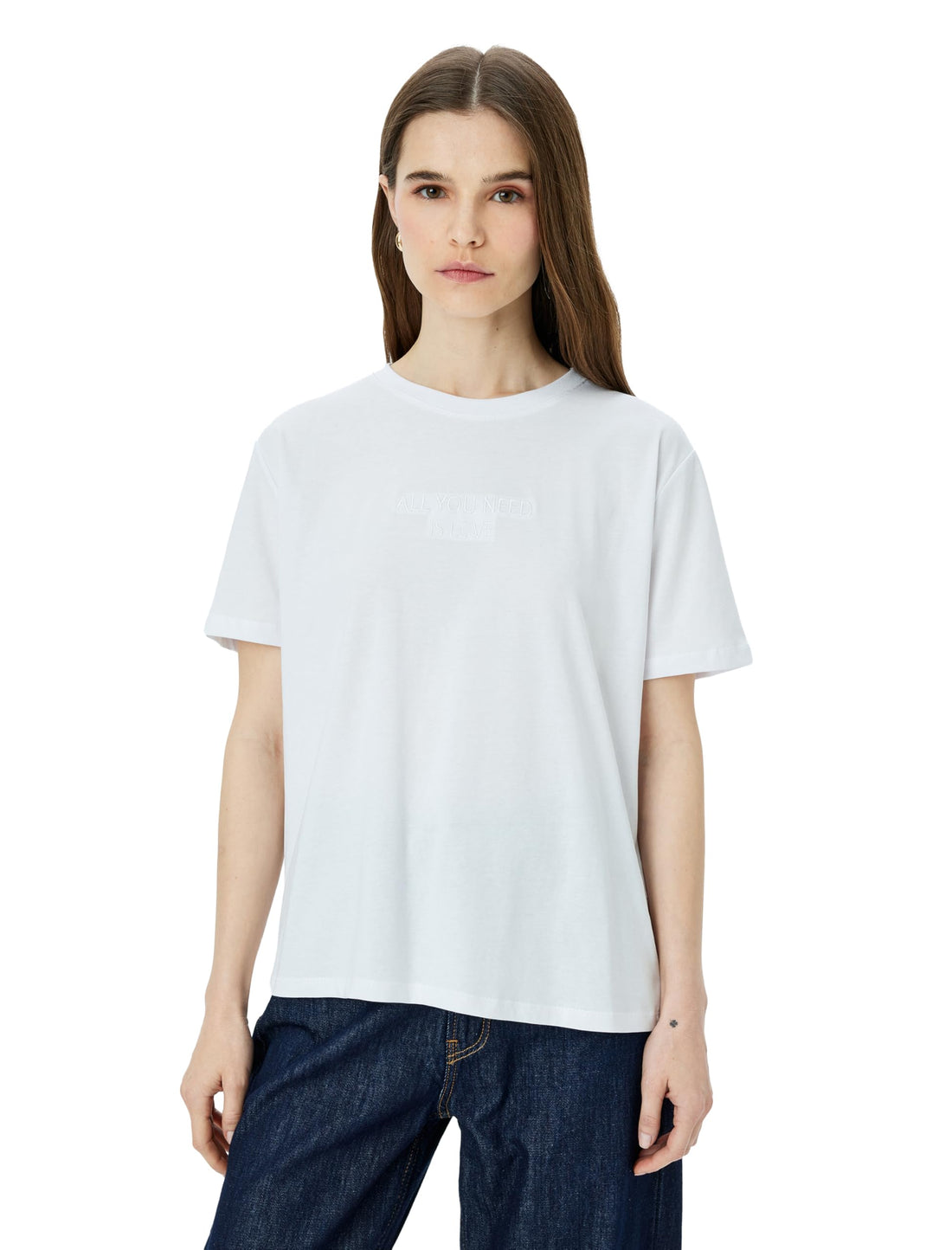 KOTON Womens Basic T-Shirt Modern