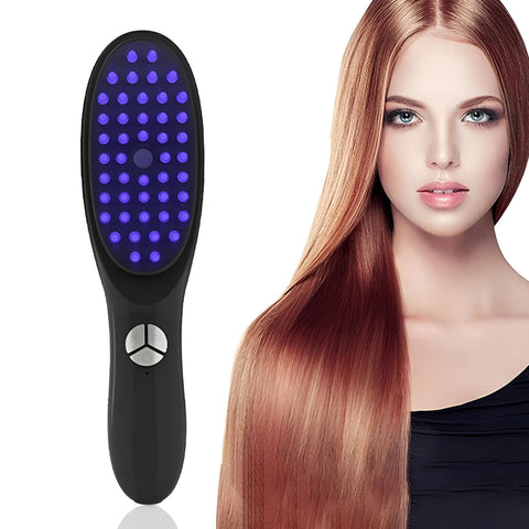 Scalp Therapy Device - Intelligent Hair Massage Brush with 3 Modes, Nano Steam Enhancer, and LED Light Therapy for Dandruff, Hair Loss, and Circulation Boost