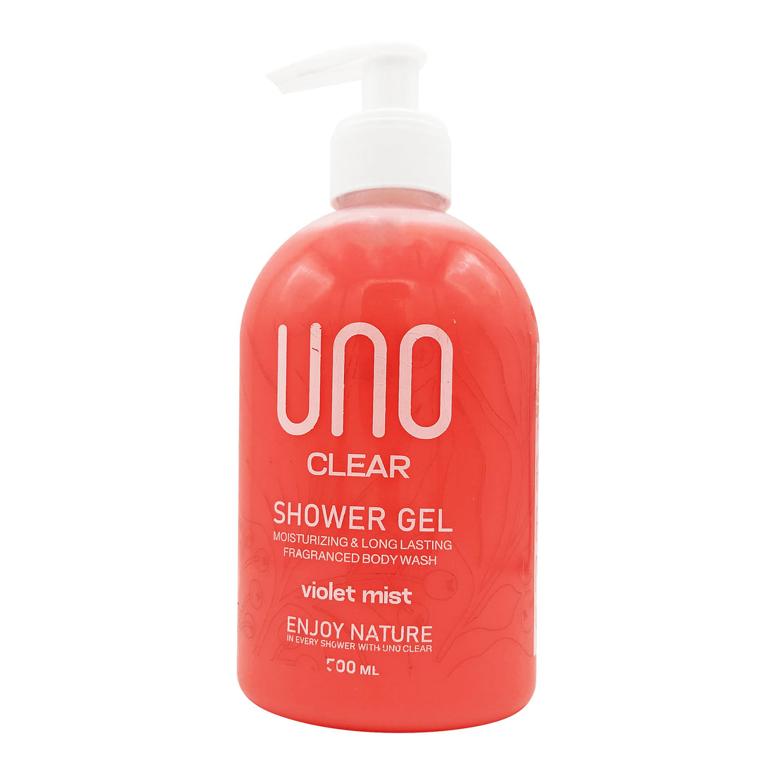 UNO Clear Creamy Shower Gel With Violet Mist Sent - 500ML