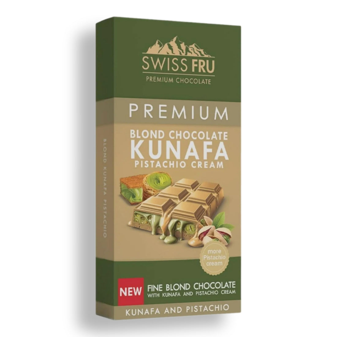 Swiss Vero White Chocolate Kunafa Pistachio Cream 150 gm