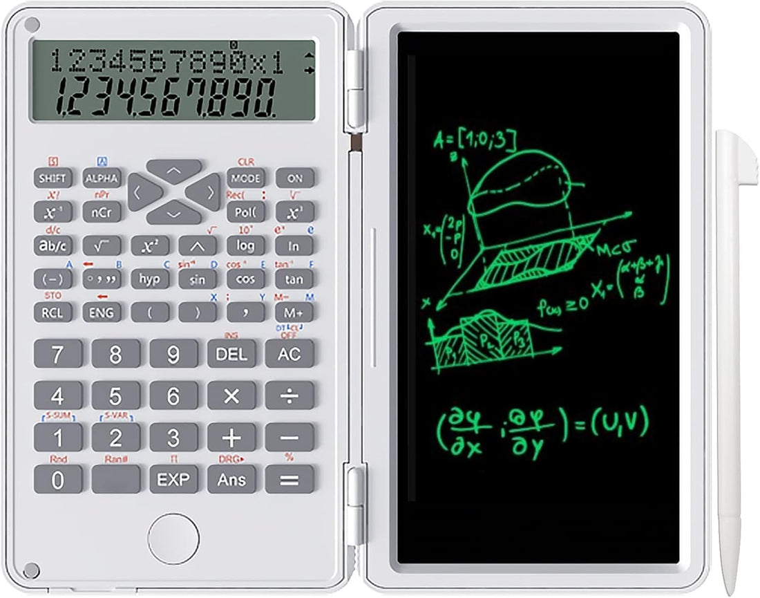 Keybonut Chalkboard - Calculator & Electronic Writing Pad in Your Pocket! 床 12 Digit LCD Display + Converted Writing Board! Light Foldable, Office & Ga - Generic