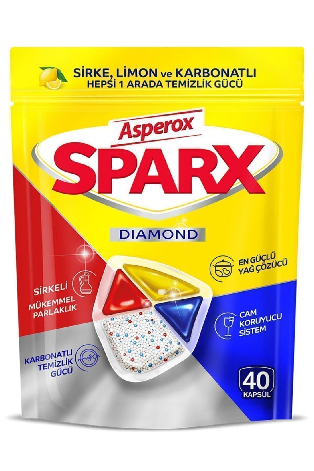Asperox Sparx Diamond Dish Capsule, Pack of 40