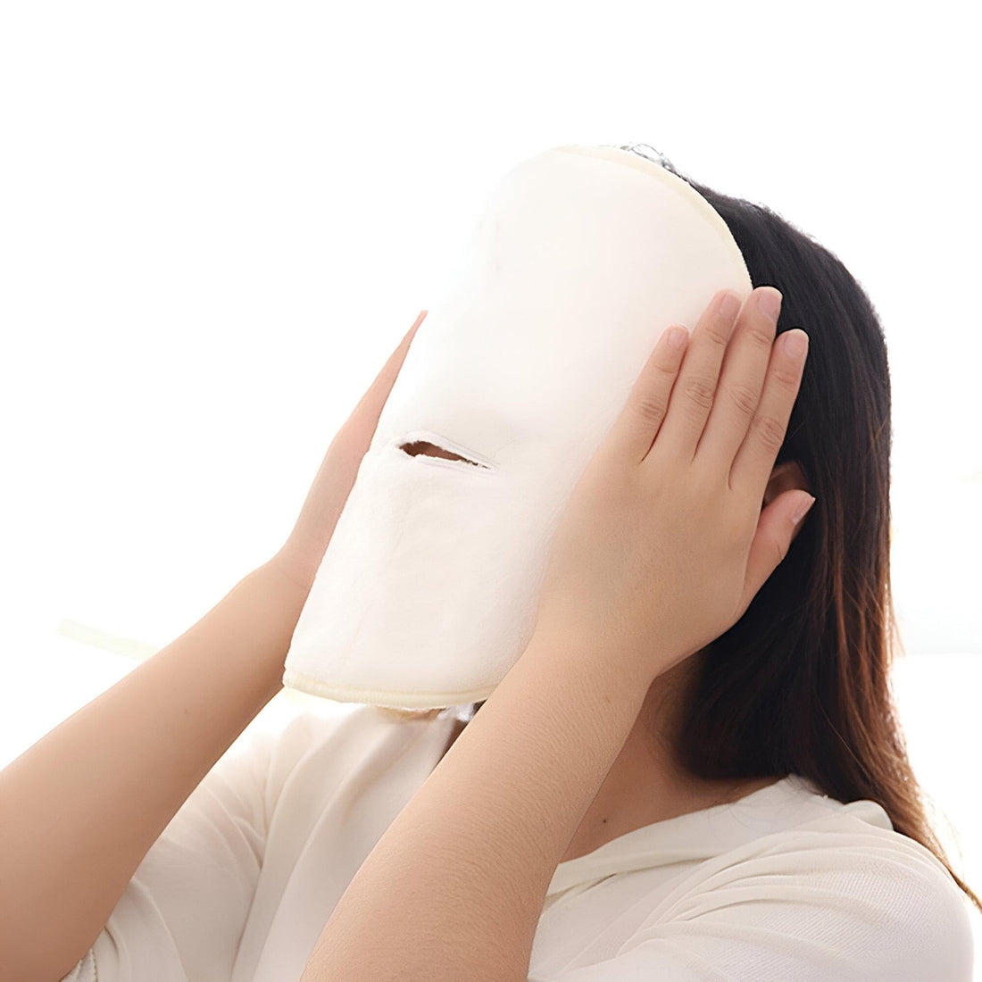 Reusable Facial Steam Towel Mask - Experience Ultimate Skin Care with Our Innovative Steam Towel Mask that Provides Hot and Cold Compress Options, Deeply Moisturizes, and Anti-Aging for a Bush