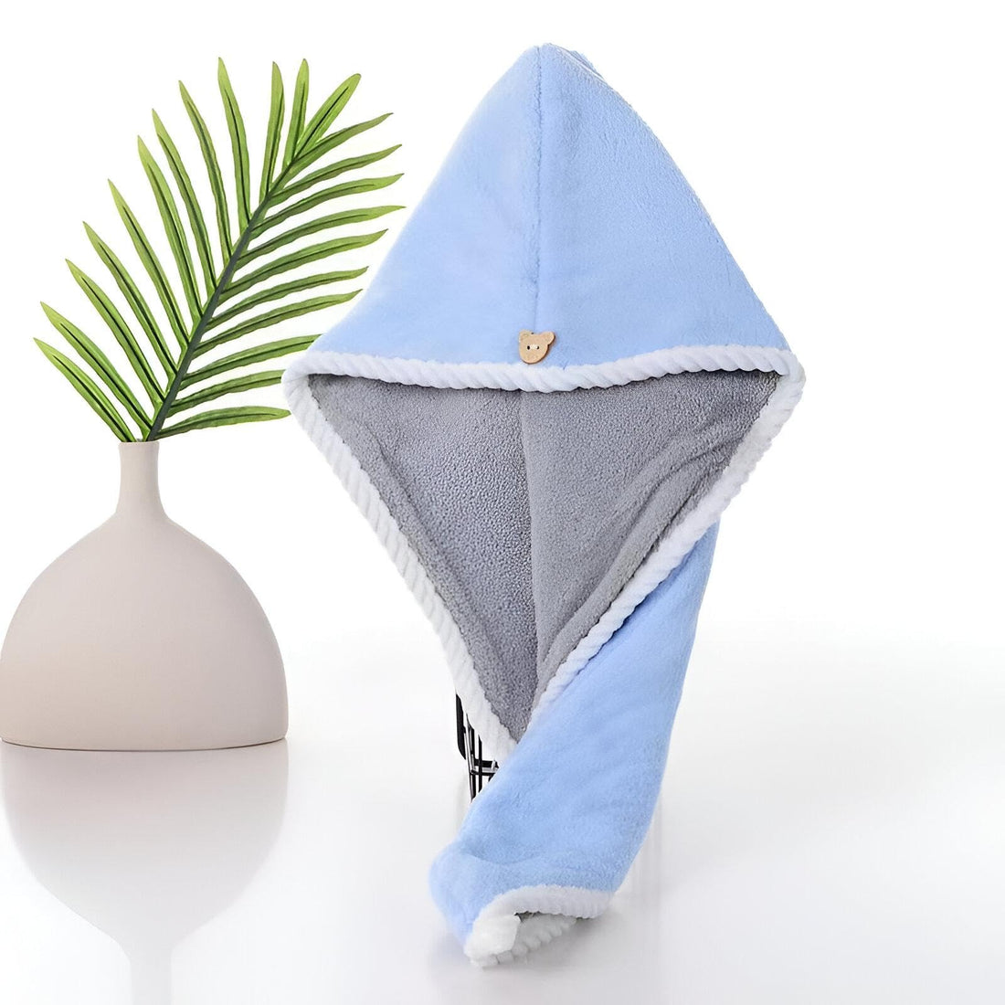 Double-Sided Sherpa Blanket - Reversible plush baby throw in soothing pastels with bear accents, offering maximum warmth and gentle texture for little ones. (blue)
