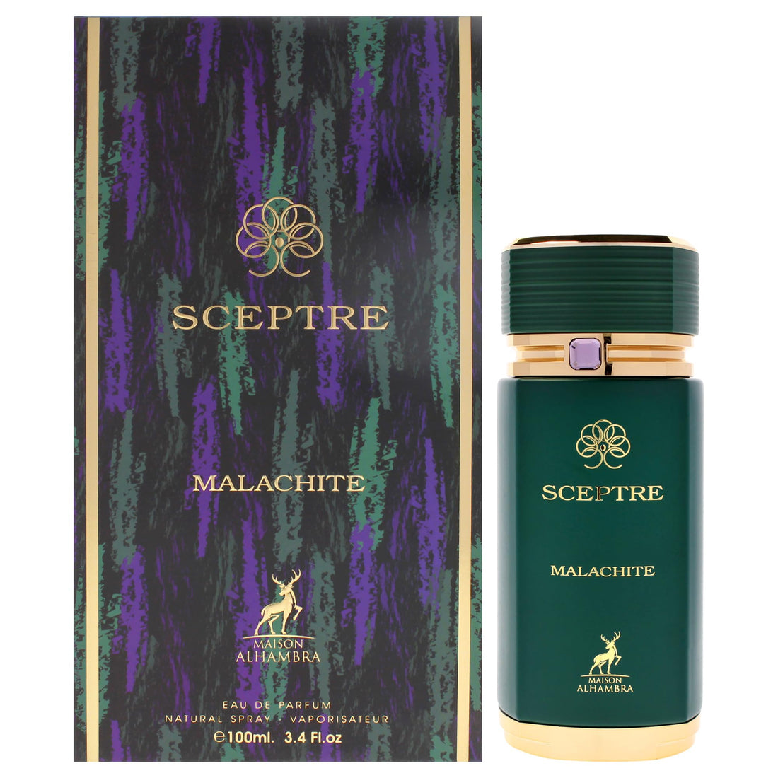 Lattafa Maison Alhambra Sceptre Malachite Eau de Parfum Spray for Unisex, 3.4 Ounce