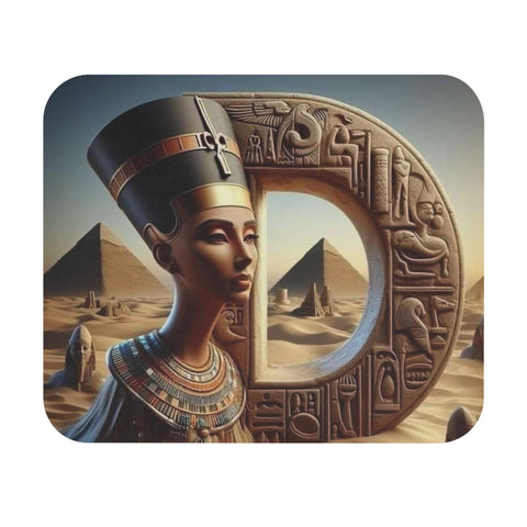 Ancient Egypt Mouse Pad –A distinctive modern Pharaonic design inspired by the ancient Egyptians, featuring the letter D.-Slip Desk Mat for Office, Durable Mousepad-329