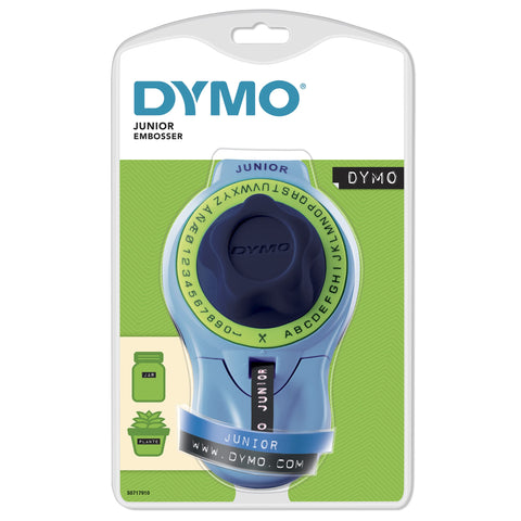 Dymo Junior Home Embossing Label Maker, Blue, Green