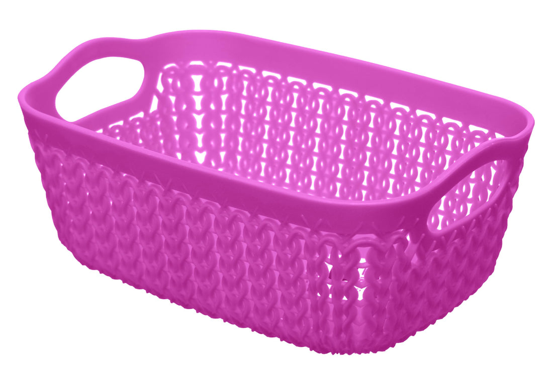 Tamara Small Rectangle Basket 18Cm - Purple