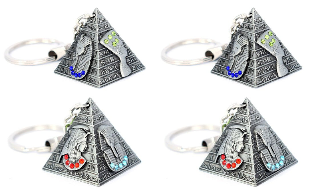 immatgar 3D Pyramids pharaonic keychain Egyptian souvenirs gifts from egypt Authentic Pharaoh