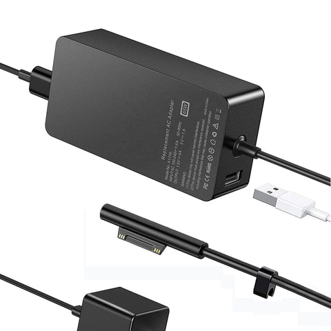 [Upgraded Version] 65W 44W Surface Pro Charger for Microsoft Surface Pro X Pro 8 Pro 7 Pro 6 Pro 5 Pro 4 Pro 3 Surface Go 1 2 Surface Laptop 1 2 3 Surface Book Charger with 6Ft Power Cord