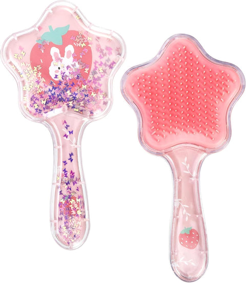 Little Girls Hair Brush Easily Brushed Through Tangles-No Liquid,Glitter Confetti Unicorn Gifts Play for Kids Age 3-8