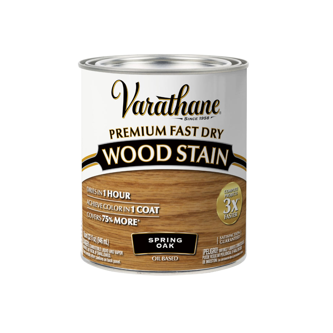 Rust-Oleum 1 qt Rust-Oleum Brands 262004 Spring Oak Varathane Fast Dry Wood Stain