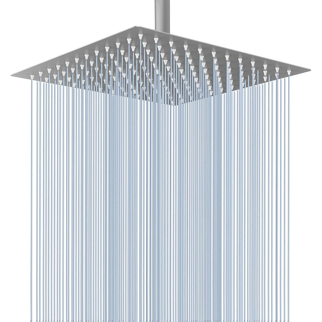Voolan Rain Shower Head - High Flow Large Rainfall Shower Head Made of 304 Stainless Steel - Perfect Replacement For Your Bathroom Showerhead (12 Brushed Nickel)