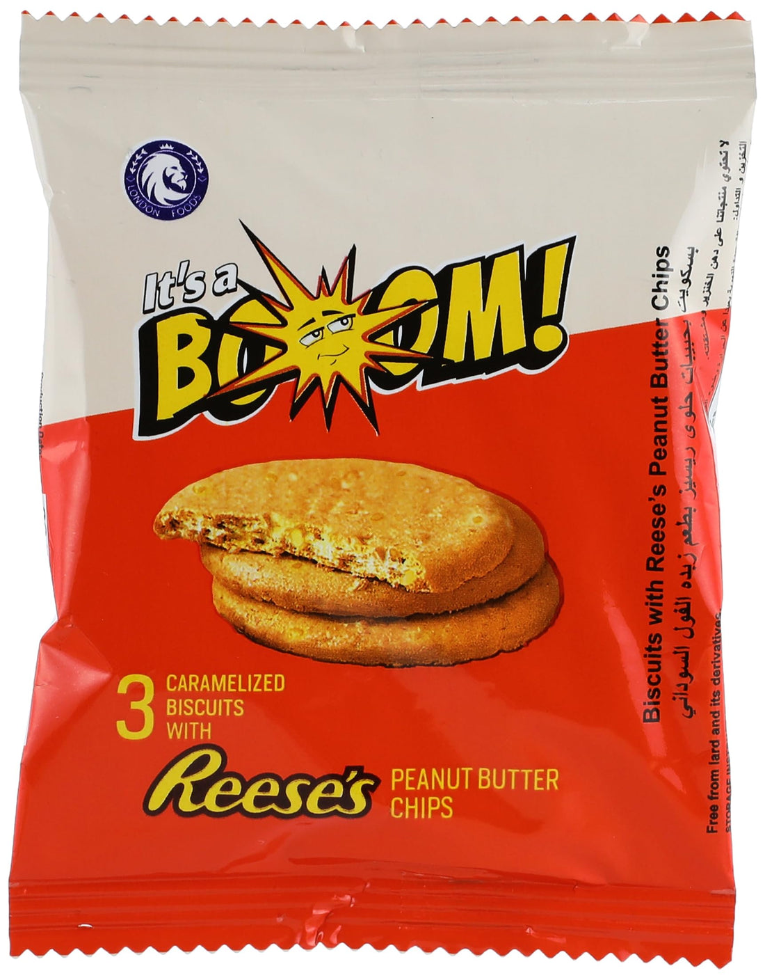 It's a Boom Biscuits peanut butter Reese's - pack of 12