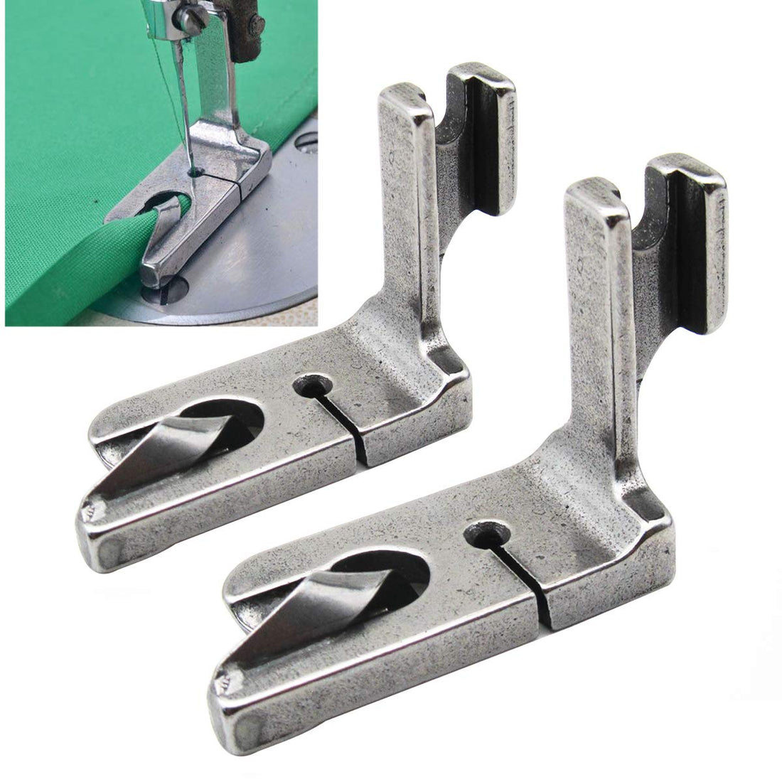 CKPSMS Brand -# 120807 Industrial Sewing Machine 5/16" (8MM) Roll Hem Foot Suitable for Brother JUKI CONSEW (2pcs)