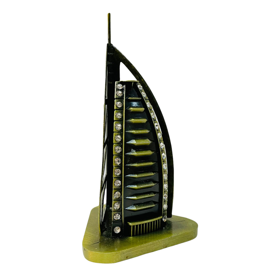 Antique Finish Burj Al Arab 15cm Souvenir Metal Miniature Statue (7161I)