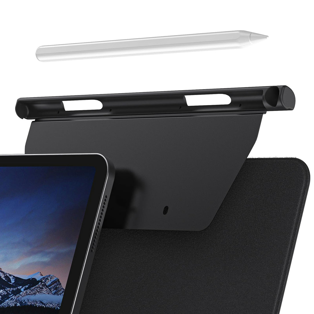 Bukela Pencil Holder Case for Apple Pencil 2nd Generation Compatible with Magic Keyboard Smart Keyboard Folio Designed for ApplePencil Holder Other Magnetic Cases for Apple Pen (Black)