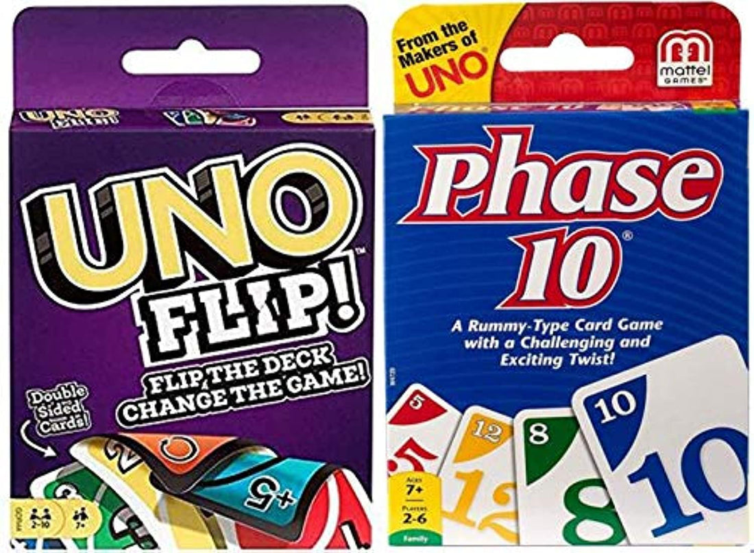 UNO Phase 10 and Flip Two Pack