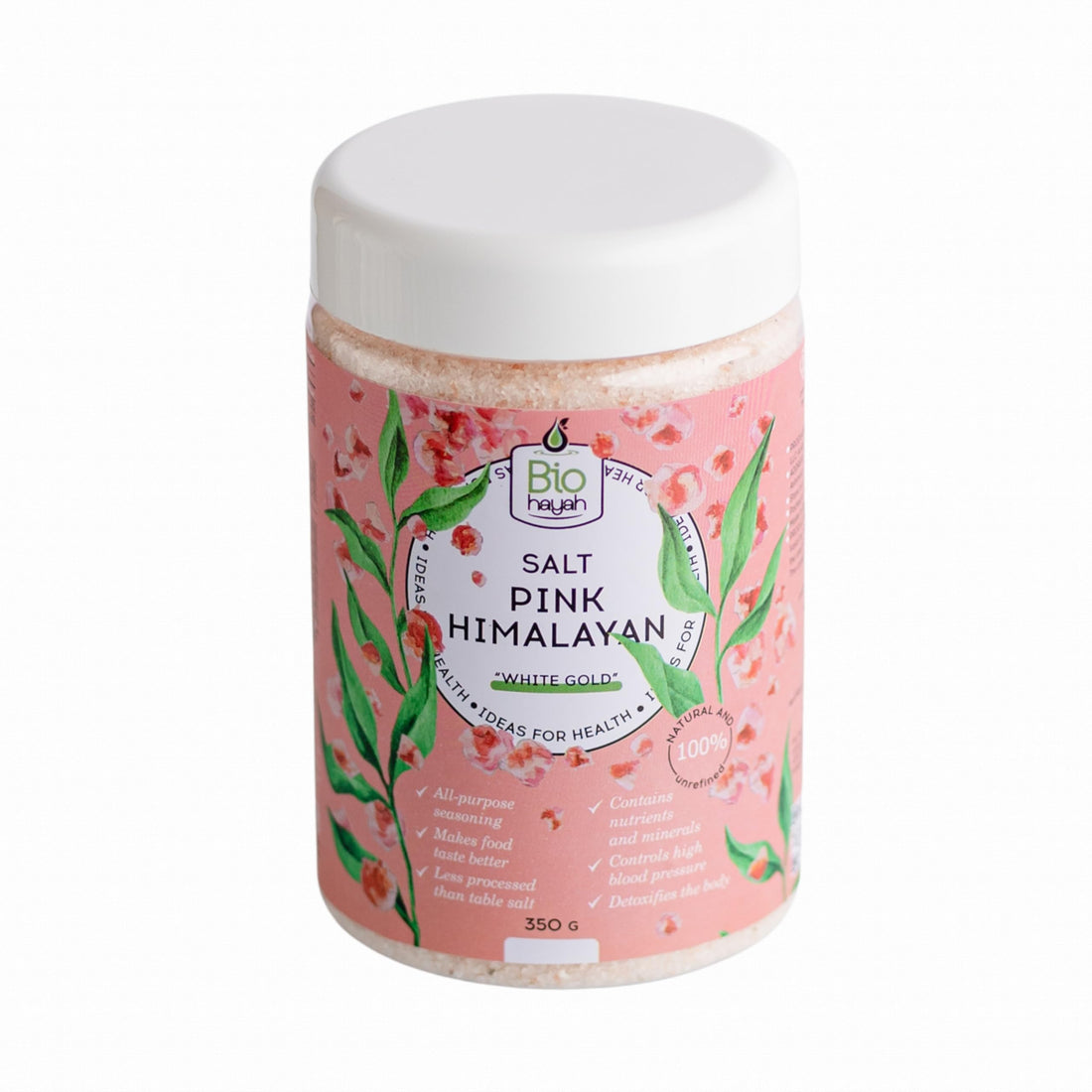 Biohayah, Himalayan Salt Pink Crystal Salt - 100% Pure & Natural -Good Sleep -350g