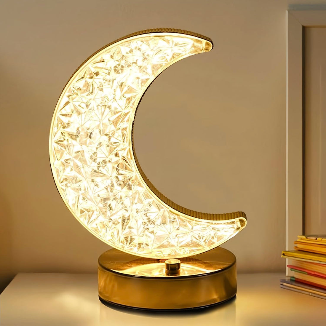 Moon Lamp, Ramadan Decorations, Eid Decorations, Dimmable Bedside Lamps, USB Rechargeable Table Lamp, Moon Light, Night Light, Bedroom Lamp, Kids Lamp, Gifts for Women, Valentines Gifts for Her