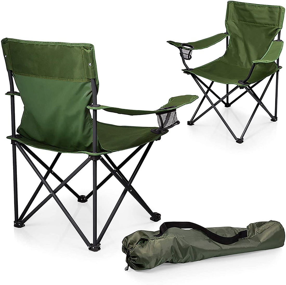Beach Chairs Folding Backpack Outdoor Portable Camping Chair for Adults with Storage Bag Suitable for Beach,Garden,Courtyard,Fireside,Camping (Polyester with Steel Frame,Multi-Colour)