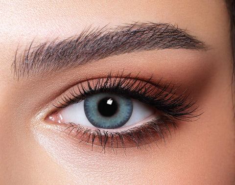 Bella Colored Lenses - Glow - 3 Months - Navy Grey -4.25