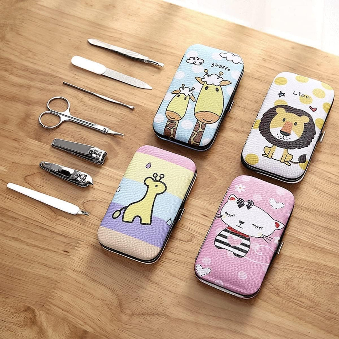 Nail Care Travel Manicure Set - Mini Nail Clipper, Pedicure Tool Set, Stainless Steel Nail Care Essentials, Perfect for On-the-Go Manicure (4 Set)