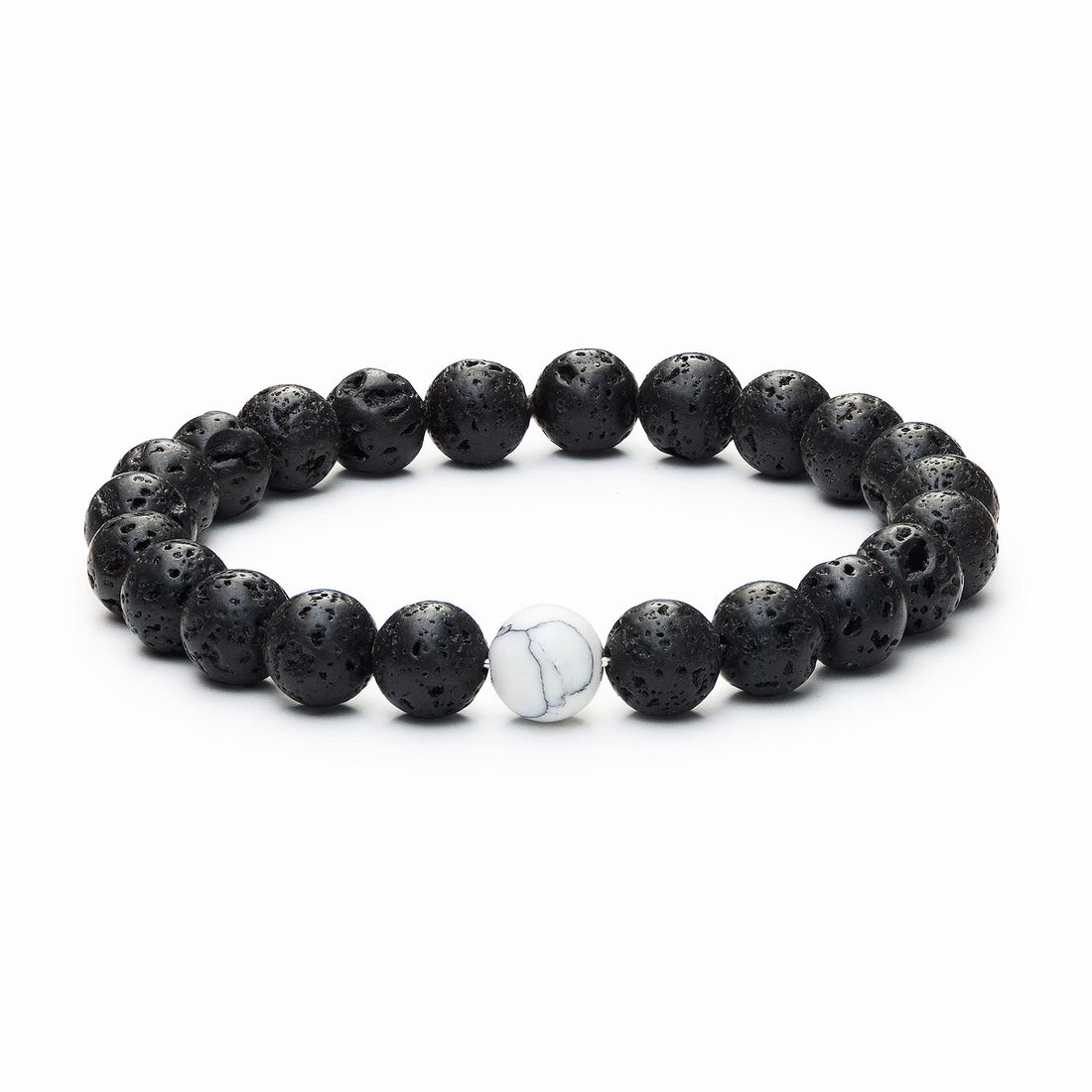 White Howlite - Essential Oil Diffuser Bracelet Aromatherapy, Meditation, Crystals and Healing Stones, Stress Relief, Chakra, Handmade