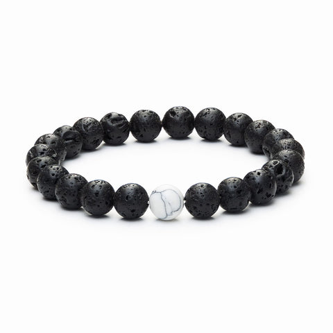 White Howlite - Essential Oil Diffuser Bracelet Aromatherapy, Meditation, Crystals and Healing Stones, Stress Relief, Chakra, Handmade