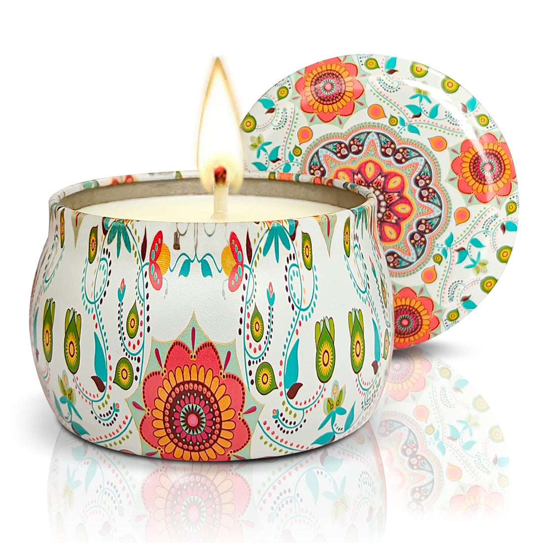 Scented Candles Gifts for Women: Aromatherapy Candles for Home Scented Natural 100% Soy Wax Essential Oil Stress Relief Candle Mother's Day Gifts Set for Yoga Christmas Birthday Valentine Gift(1 pc